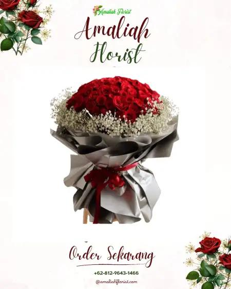 Buket Bunga demang lebar daun