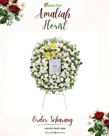 Krans Bunga Duka demang lebar daun